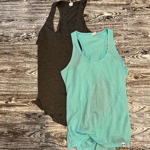 Lot of 3 Under Armour Open Back Workout Tanks